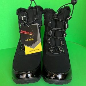 KHOMBU Womens All weather Womens boots; weatherproof; Womens boots, fur on top